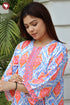 Bizzy Lizzy Front Zipper Kaftan in Floral Print