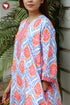Bizzy Lizzy Front Zipper Kaftan in Floral Print
