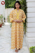 60's Cotton Full Sleeved Kaftan in Floral Print