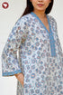 60’s Cotton Full Sleeved Kaftan In Floral Print
