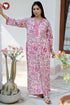 60’s Cotton Full Sleeved Kaftan In Floral Print