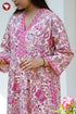 60’s Cotton Full Sleeved Kaftan In Floral Print