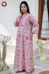 60’s Cotton Full Sleeved Kaftan In Floral Print