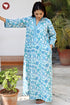 60s Cotton Full Sleeved Kaftan In Floral Print