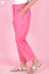 Cambric Cotton Pants In Candy Pink