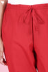 Cambric Cotton Pants In Red
