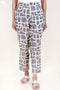 Cambric Cotton Pants in Block Print