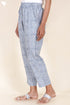 Cambric Cotton Straight Pants In Block Print