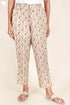 Cambric Cotton Straight Pants In Block Print