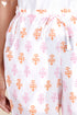 Cambric Cotton Straight Pants In Block Print