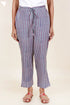 Cambric Cotton Pants in Block Print