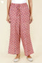 Cambric Cotton Pant In Block Print