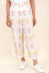 Mulmul Cotton Palazzo Pant In Floral Block Print
