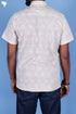 Regular Fit Cambric Cotton Men’s Half Sleeved Shirt In Block Print