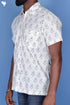 Regular Fit Cotton Men’s Half Sleeved Shirt In Block Print