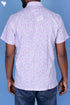 Regular Fit Cotton Men’s Half Sleeved Shirt In Block Print