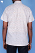 Regular Fit Cotton Men’s Half Sleeved Shirt In Block Print