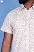 Regular Fit Cotton Men’s Half Sleeved Shirt In Floral Print