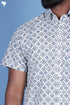 Regular Fit Cotton Men’s Half Sleeved Shirt In Floral Print