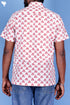 Regular Fit Cotton Men’s Half Sleeved Shirt In Block Print