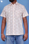 Cotton Men’s Half Sleeved Shirt In Block Print