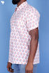 Cotton Men’s Half Sleeved Shirt In Block Print