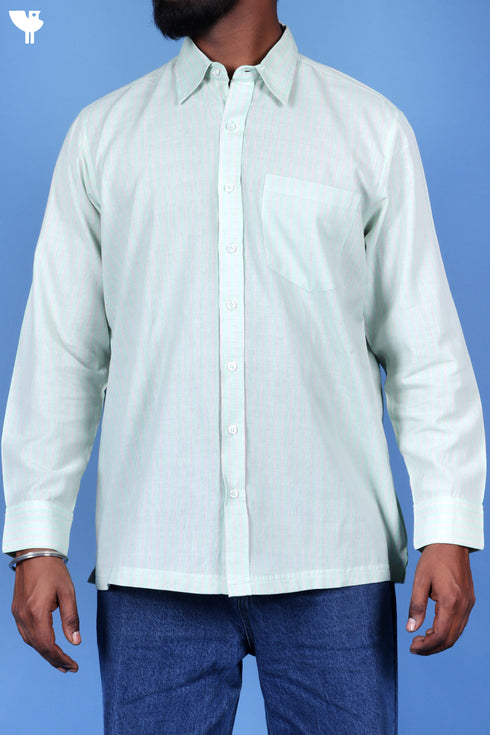 Khaadi Cotton Men’s Regular Full Sleeved Shirt