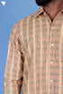Slub Cotton Men’s Full Sleeved Shirt In Block Print