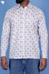 Lyocell Men’s Full Sleeved Shirt In Block Print