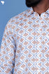 Lyocell Men’s Full Sleeved Shirt In Block Print