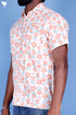 Regular Fit Cotton Men’s Half Sleeved Shirt In Block Print