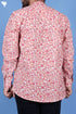 Regular Fit Cotton Men’s Short Kurta In Floral Print