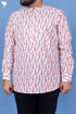 Regular Fit Cotton Men’s Short Kurta In Floral Print