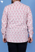 Regular Fit Cotton Men’s Short Kurta In Floral Print