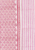 Chanderi Silk Dress Material With Dupatta In Floral Block Print