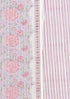 Chanderi Silk Dress Material With Dupatta In Floral Block Print