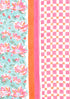 Bizzy Lizzy Dress Material With Chiffon Dupatta In Floral Block Print