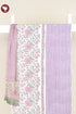 Bizzy Lizzy Dress Material With Chiffon Dupatta In Floral Block Print