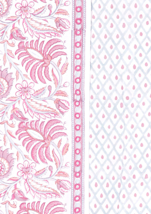 Bizzy Lizzy Dress Material With Kota Dupatta in Block Print