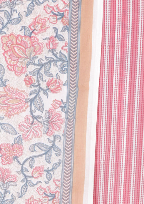 Cambric Cotton Kurta/Pant Dress Material in Floral Print