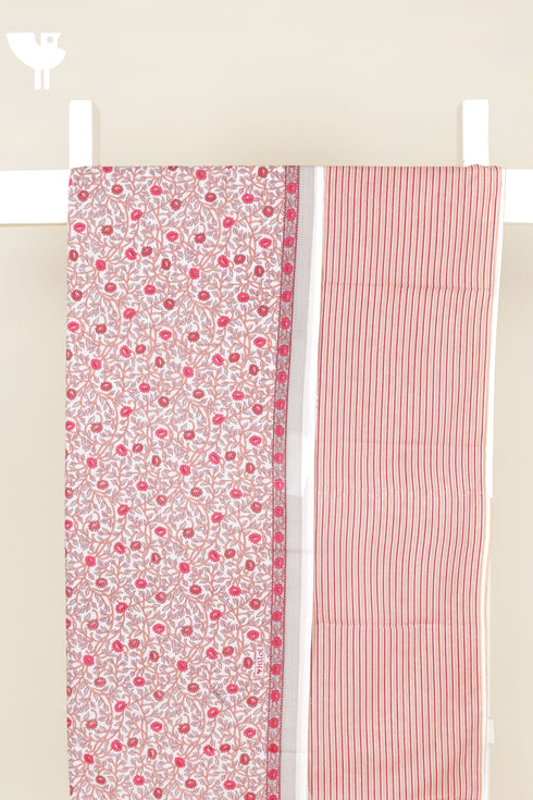 Cambric Cotton Kurta/Pant Dress Material in Floral Print