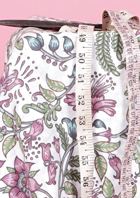 Cambric Cotton In Floral Print