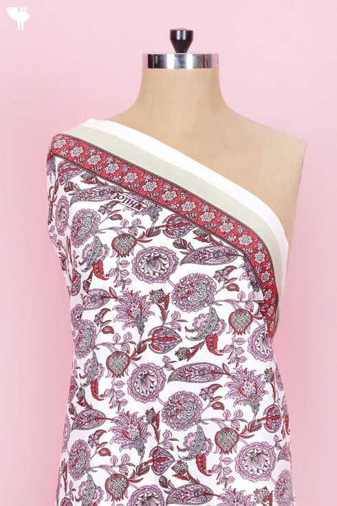 Cambric Cotton In Floral Print