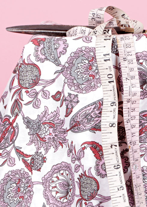 Cambric Cotton In Floral Print