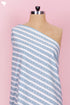 Cambric Cotton In Striped Floral Print
