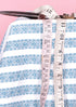 Cambric Cotton In Striped Floral Print