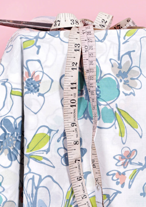 Cambric Cotton In Floral Print