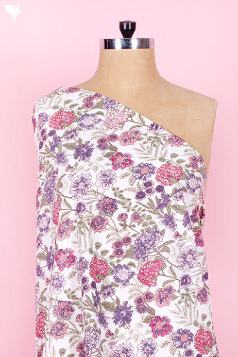 Cambric Cotton In Floral Print