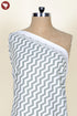 Cambric Cotton Grey Chevron Fabric