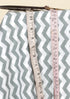 Cambric Cotton Grey Chevron Fabric